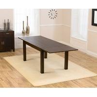 verona 150cm dark solid oak extending dining table