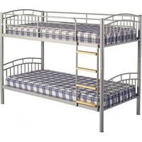 ventura 3 metal bunk bed in silver