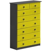 Verona Graphite Pine and Lime 6+2 Chest of Drawer