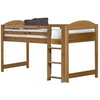 verona maximus antique pine 3ft mid sleeper bed