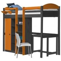 verona maximus graphite pine and orange with central ladder high sleep ...