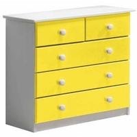 Verona Whitewash Pine and Lime 3+2 Chest of Drawer