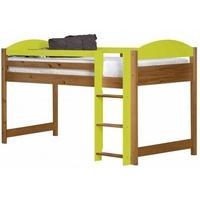 verona maximus antique pine and lime 3ft mid sleeper bed