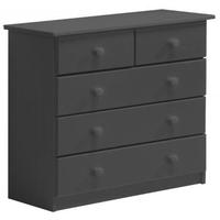 verona graphite pine 32 chest of drawer