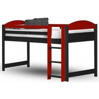 Verona Maximus Graphite Pine and Red 3ft Mid Sleeper Bed