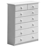 Verona Whitewash Pine 5+2 Chest of Drawer