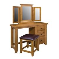 Vermont Oak Dressing Table Mirror