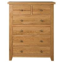 Vermont Oak Chest of Drawers - 2 Over 4 Drawers