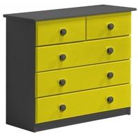 Verona Graphite Pine and Lime 3+2 Chest of Drawer