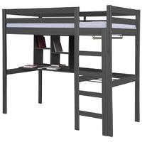 Verona Rimini Graphite Pine High Sleeper Student Set