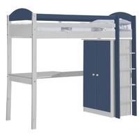 Verona Maximus White Pine and Blue Standard High Sleeper Bed Set 1