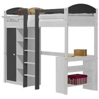 verona maximus white pine and graphite with central ladder high sleepe ...