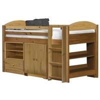 Verona Maximus Antique Pine 3ft Mid Sleeper Bed Set 2