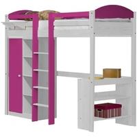 verona maximus white pine and fuchsia with central ladder high sleeper ...