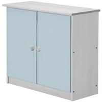 verona ribera whitewash pine and baby blue cupboard