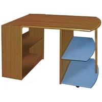 Verona Antique Pine and Baby Blue Mid Sleeper Pull Out Desk