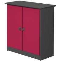 Verona Graphite Pine and Fuchsia Mid Sleeper Cupboard