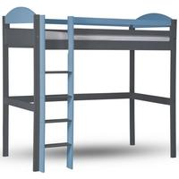 Verona Maximus Graphite Pine and Baby Blue High Sleeper Bed