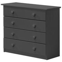 Verona Graphite Pine 4 Wide Chest of Drawer