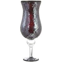 venice red mosaic tealight goblet large