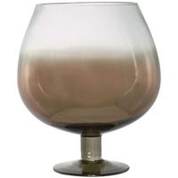 Venice Copper Smoked Glass Goblet Candle Holder (Set of 4)