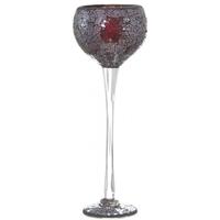 venice red sparkle mosaic goblet large set of 4