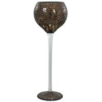 venice copper sparkle mosaic goblet large