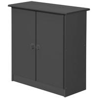 Verona Graphite Pine Mid Sleeper Cupboard