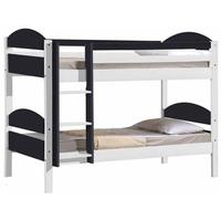 Verona Maximus Whitewash Pine and Graphite 3ft Single Bunk Bed