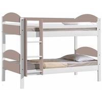 verona maximus whitewash pine and pink 3ft single bunk bed