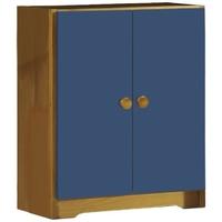 Verona Antique Pine and Blue Mid Sleeper Cupboard