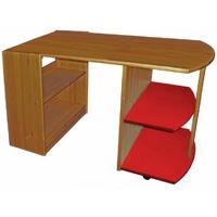 verona antique pine and red mid sleeper pull out desk