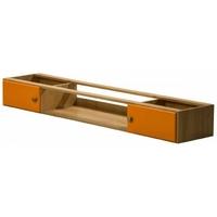 Verona Catania Antique Pine and Orange Underbed Cupboards With Open Shelf