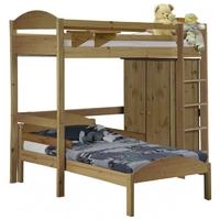 Verona Maximus Antique Pine L Shape High Sleeper Bed Set 1