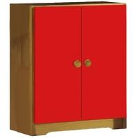 Verona Antique Pine and Red Mid Sleeper Cupboard