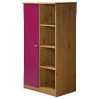 verona avola antique pine and fuchsia with 1 door storage unit