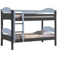 Verona Maximus Graphite Pine and Baby Blue 3ft Single Bunk Bed