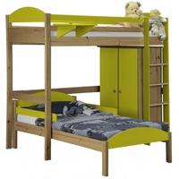 Verona Maximus Antique Pine and Lime L Shape High Sleeper Bed Set 1