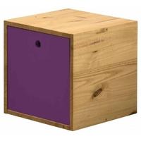 Verona Antique Pine and Lilac Cube with Lid