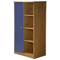 Verona Avola Antique Pine and Blue with 1 Door Storage Unit