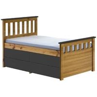 Verona Captains Ferrara Antique Pine and Graphite Single Storage Bed