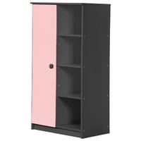 verona avola graphite pine and pink with 1 door storage unit