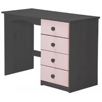 Verona Graphite Pine and Pink 4 Drawer Dressing Table