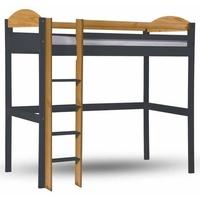 Verona Maximus Graphite Pine and Antique High Sleeper Bed