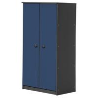 Verona Avola Graphite Pine and Blue with 2 Door Storage Unit