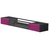 Verona Catania Graphite Pine and Fuchsia Underbed Cupboards With Open Shelf