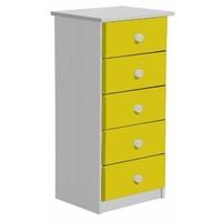 verona whitewash pine and lime 5 chest of drawer