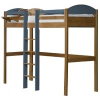 verona maximus antique pine and blue with central ladder high sleeper  ...