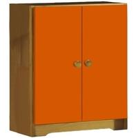 Verona Antique Pine and Orange Mid Sleeper Cupboard