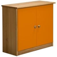 Verona Ribera Antique Pine and Orange Cupboard